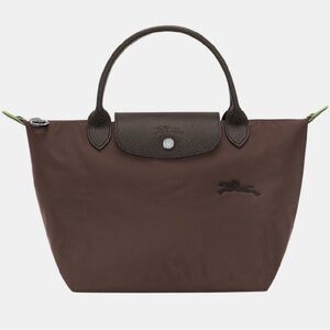 Longchamp Le Pliage small tote mocha dark brown